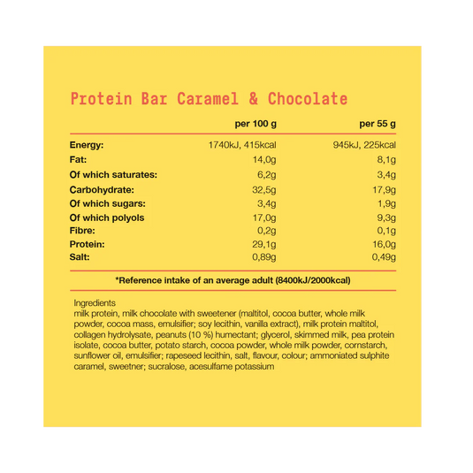 Fit & Co Protein Soft Bar - 10 x 55 g - Peanut Caramel
