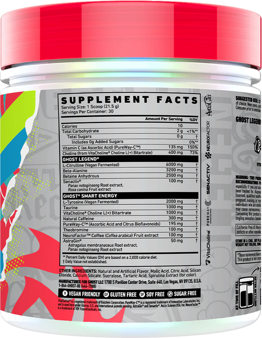 Ghost Legend V4 - 30 servings Strawberry Splash