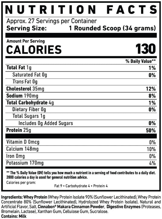Ghost Whey - 26 servings Peanut Butter Cereal Milk