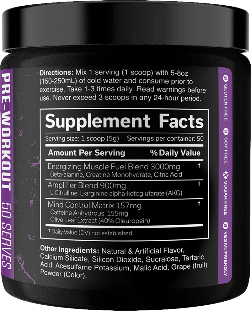  Ladda bild till gallerivisaren, JNX The Curse Pre-workout - 250 g - Dark Grape
