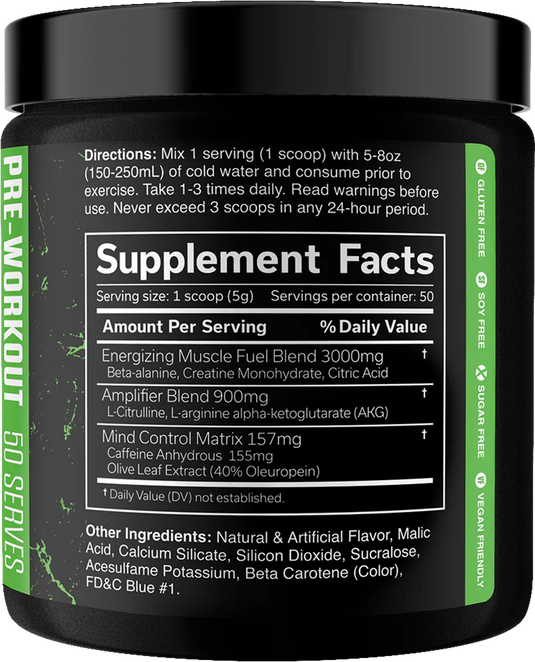 JNX The Curse Pre-workout - 250 g - Green Apple
