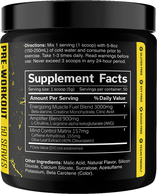 JNX The Curse Pre-workout - 250 g - Pineapple Shred