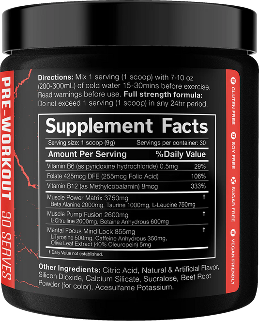 JNX The Shadow Pre-workout - 270 g - Fruit Punch