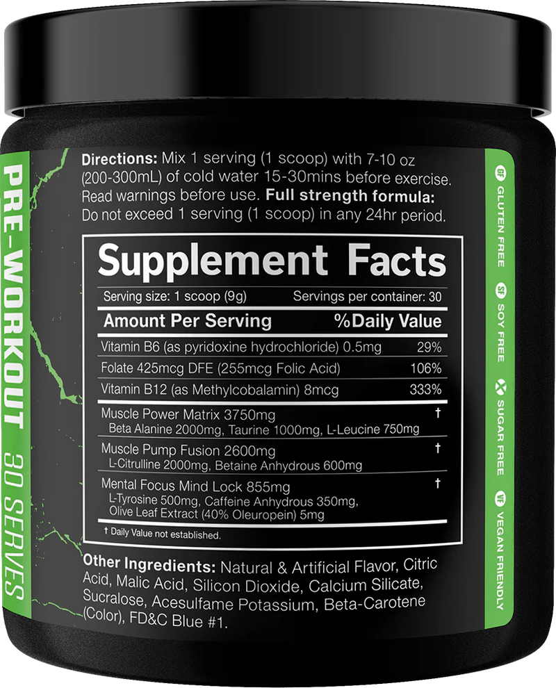  Ladda bild till gallerivisaren, JNX The Shadow Pre-workout - 270 g - Green Apple
