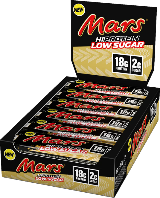 Mars HiProtein Low Sugar Bar - 12 x 57 g -Chocolate & Caramel