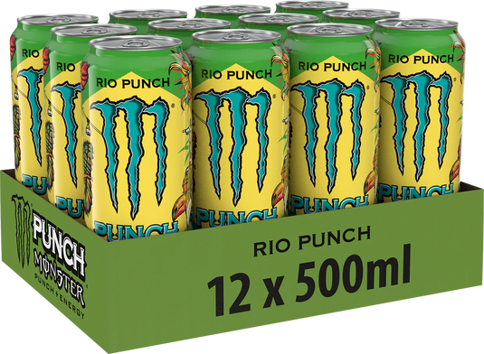 Monster Energy Punch - 12 x 500 ml -Rio Punch