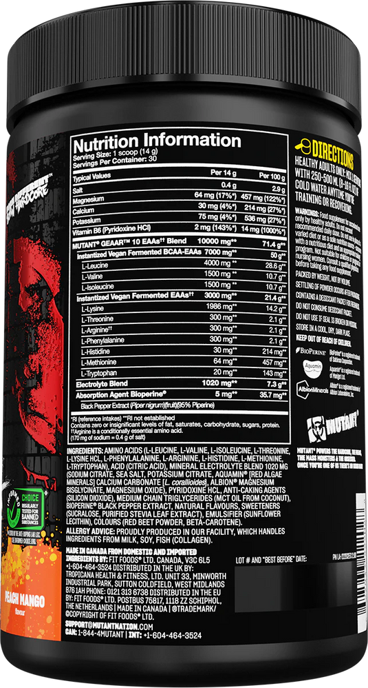 Mutant GEAAR - 420 g - Peach Mango