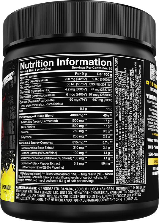 Mutant Madness - 30 servings Lemonade