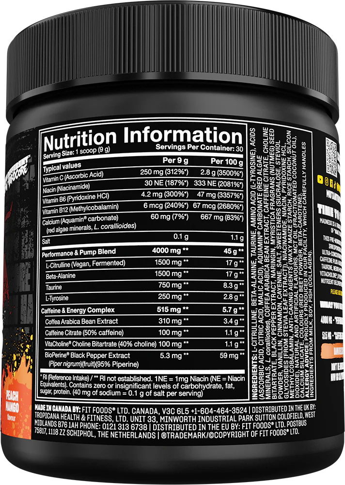  Ladda bild till gallerivisaren, Mutant Madness - 30 servings Peach Mango
