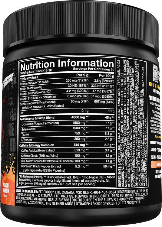 Mutant Madness - 30 servings Peach Mango