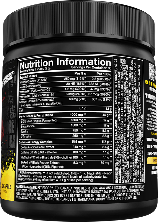 Mutant Madness - 30 servings Pineapple Passion