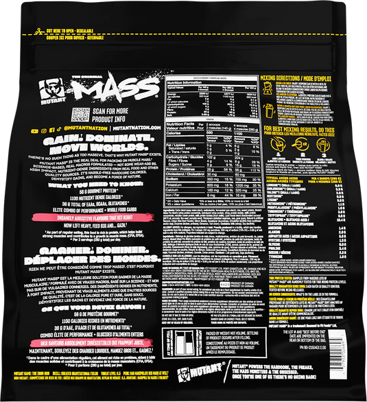Mutant Mass - 2270 g - Strawberry Banana