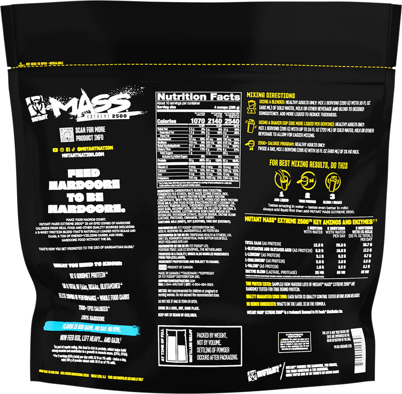  Ladda bild till gallerivisaren, Mutant Mass Extreme 2500 - 2720 g Vanilla Ice Cream

