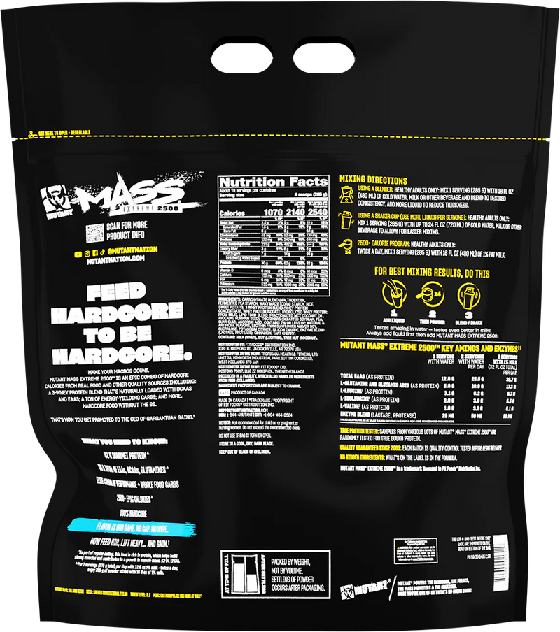  Ladda bild till gallerivisaren, Mutant Mass Extreme 2500 - 5450 g Vanilla Ice Cream
