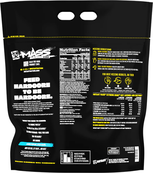 Mutant Mass Extreme 2500 - 5450 g Vanilla Ice Cream