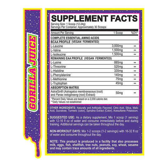 MyoBlox 24/7 Aminos - 30 servings - Gorilla Juice