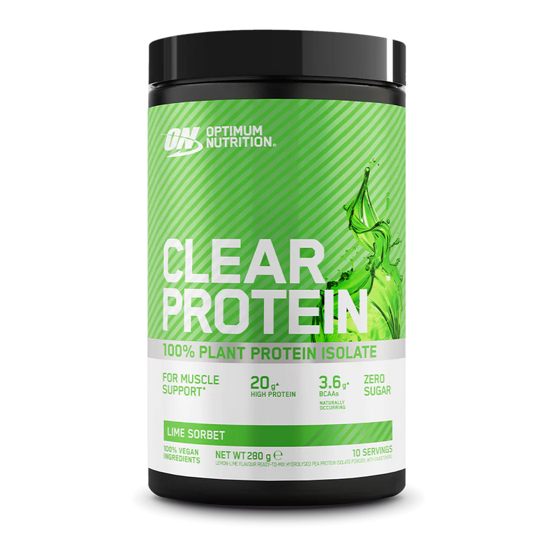  Ladda bild till gallerivisaren, Optimum Nutrition Clear Protein 100% Plant Protein Isolate - 280 g Lime Sorbet
