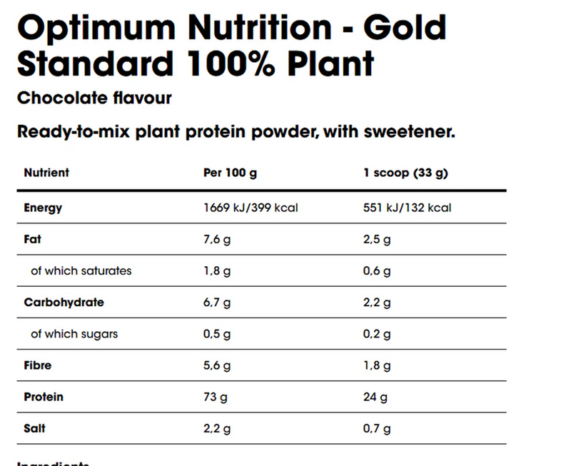  Ladda bild till gallerivisaren, Optimum Nutrition Gold Standard 100% Plant Protein - 684 g - Chocolate
