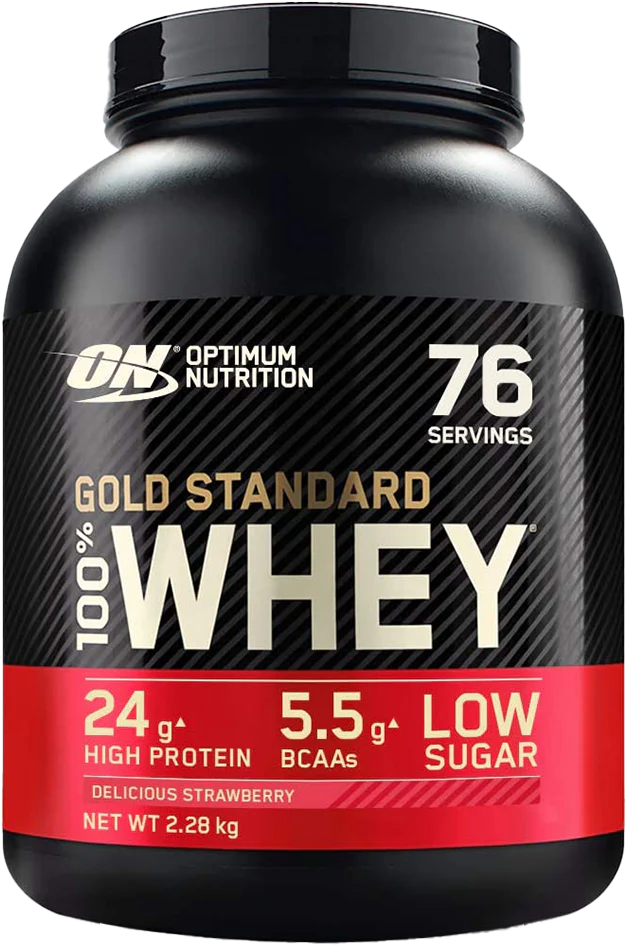  Ladda bild till gallerivisaren, Optimum Nutrition Gold Standard 100% Whey - 2000 g Delicious Strawberry
