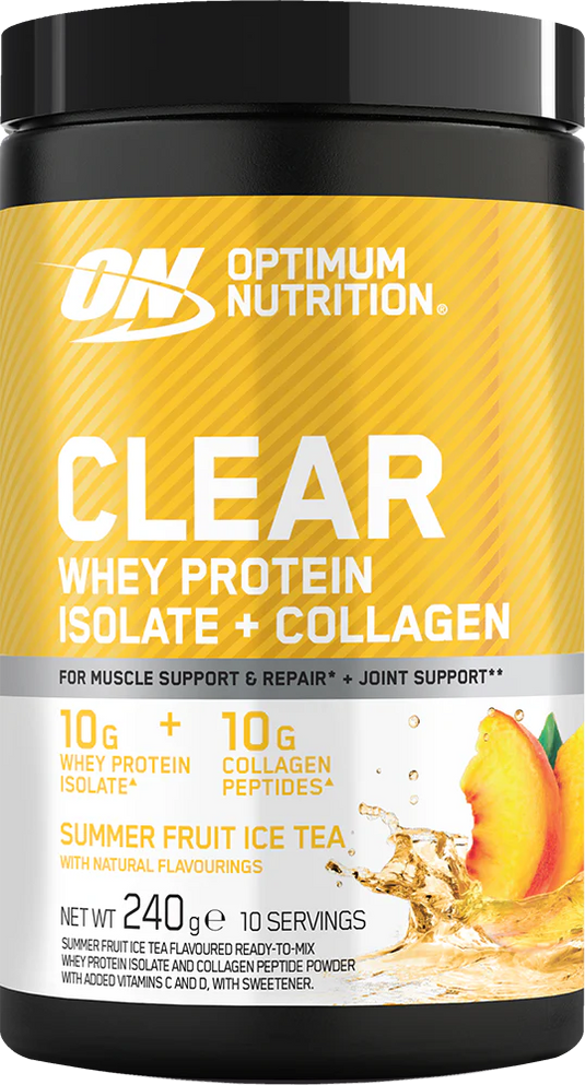 Optimum Nutrition Gold Standard Clear Whey + Collagen - 240 g Summer Fruit Ice Tea