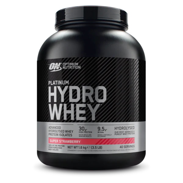  Ladda bild till gallerivisaren, Optimum Nutrition Platinum Hydrowhey - 1600 g Super Strawberry

