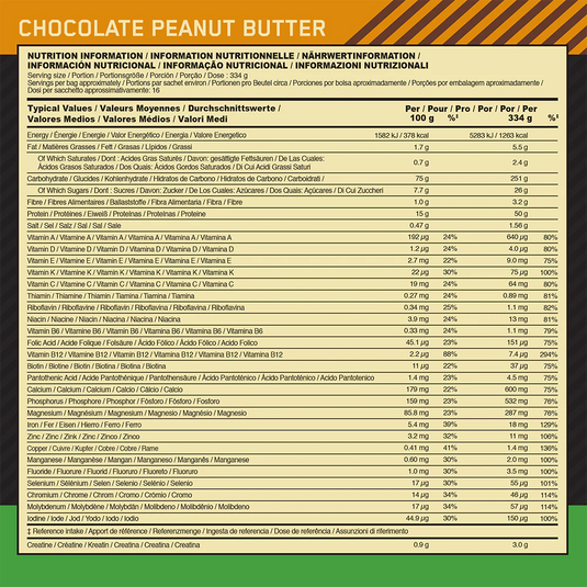 Optimum Nutrition Serious Mass - 2730 g Chocolate Peanut Butter