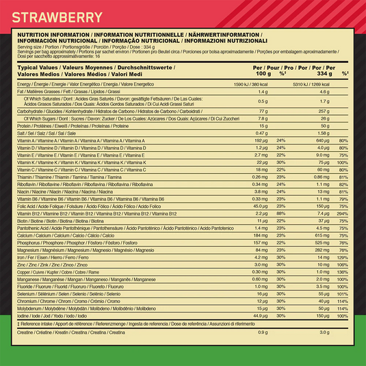 Optimum Nutrition Serious Mass - 2730 g Strawberry