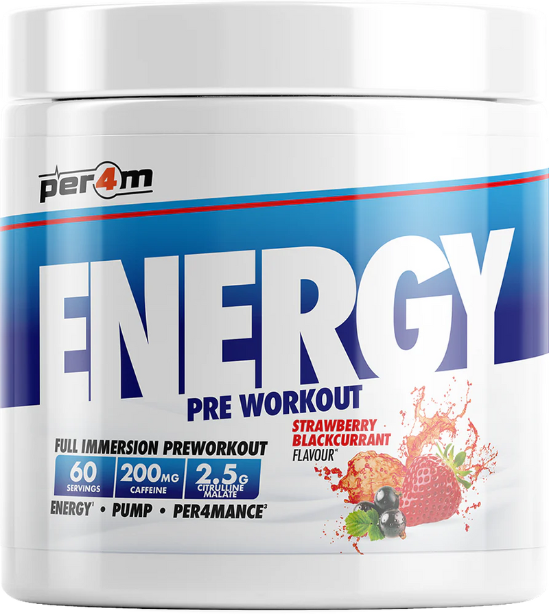  Ladda bild till gallerivisaren, PER4M Energy Pre-workout - 390 g Strawberry Blackcurrant
