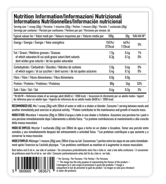 PER4M Isolate Zero - 2000 g- White Chocolate Hazelnut