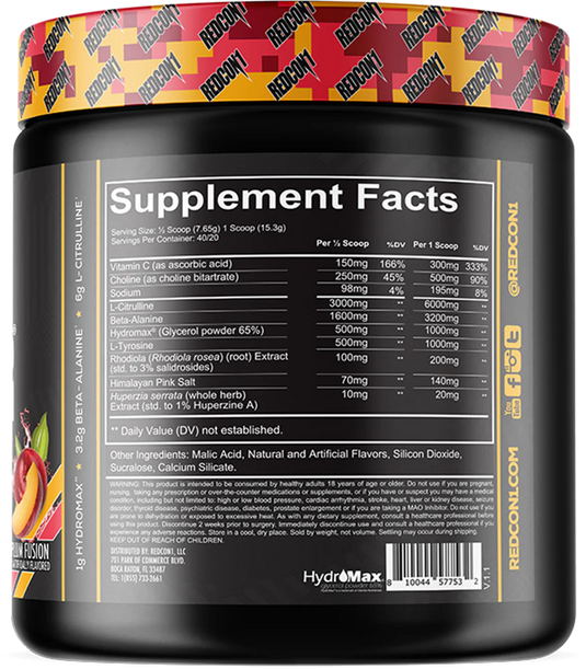 Redcon1 Total War Pump - 20 servings - Plum Fusion