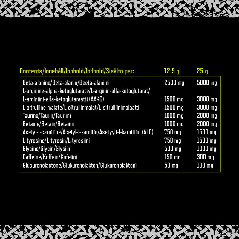  Ladda bild till gallerivisaren, Viking Power Thor's Hammer Pre-workout - 500 g - Lemon Rive
