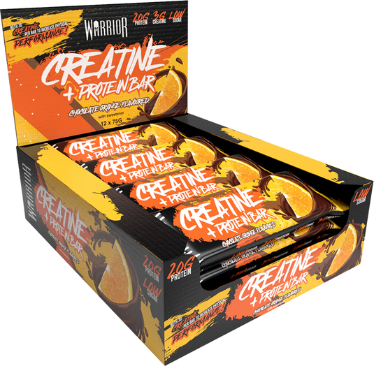Warrior Creatine Bar - 12 x 75 g Chocolate Orange