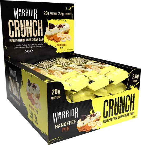 Warrior Crunch Bar - 12 x 64 g Banoffee Pie