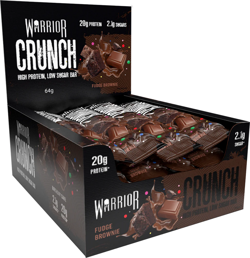  Ladda bild till gallerivisaren, Warrior Crunch Bar - 12 x 64 g Fudge Brownie
