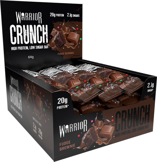 Warrior Crunch Bar - 12 x 64 g Fudge Brownie