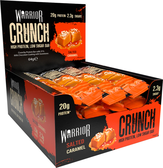 Warrior Crunch Bar - 12 x 64 g Salted Caramel
