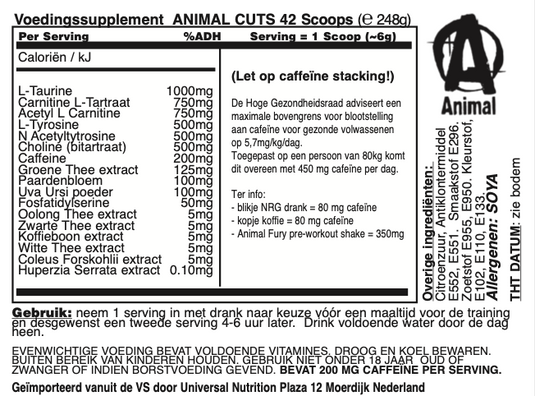 Animal Cuts Powder - 44 servings Orange Mango
