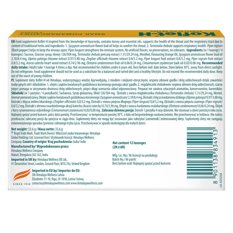  Ladda bild till gallerivisaren, Himalaya Koflet H - 2x6' Lozenges Orange
