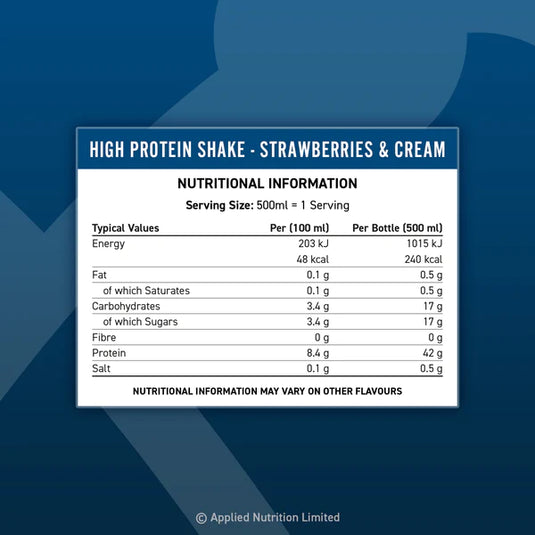 Applied Nutrition High Protein Shake - 8 x 500 ml - Dubbel Choklad