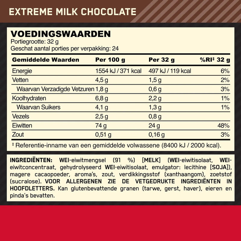  Ladda bild till gallerivisaren, Optimum Nutrition Gold Standard 100% Whey - 780 g Extreme Milk Chocolate
