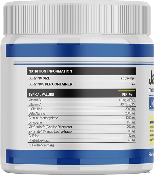 Jack3d Advanced Pre-workout - 315 g- Blue Raspberry