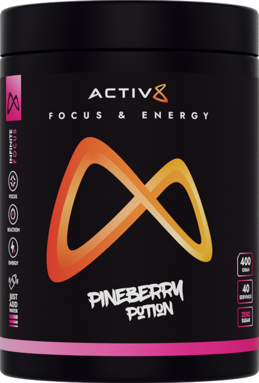 Activ8 Focus & Energi Dryck - 400 g - Pineberry Potion