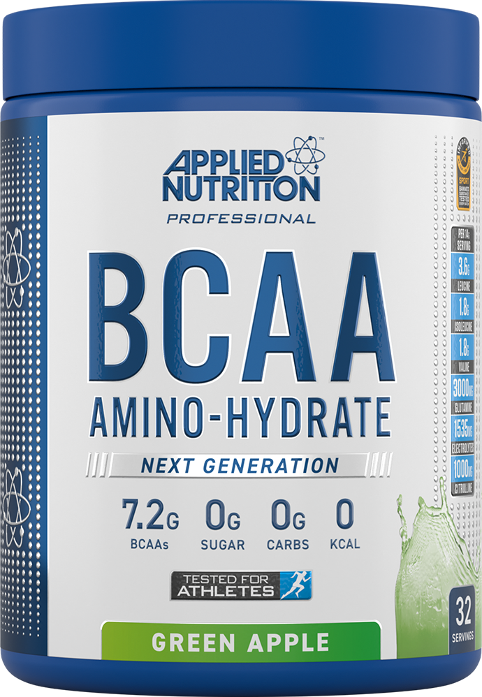  Ladda bild till gallerivisaren, Applied Nutrition BCAA Amino Hydrate - 450 g - Grönt Äpple
