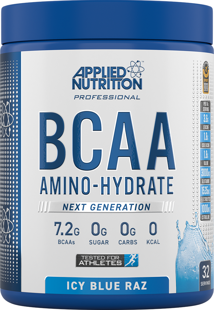  Ladda bild till gallerivisaren, Applied Nutrition BCAA Amino Hydrate - 450 g - Isblå Hallon
