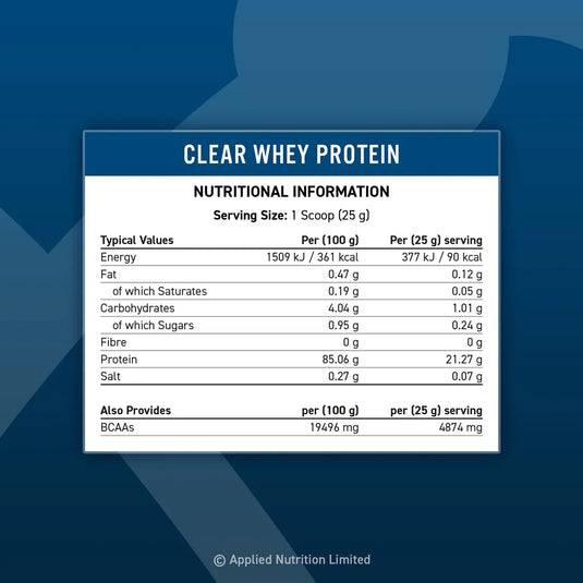 Applied Nutrition Clear Vassleprotein - 875 g - Grapefrukt