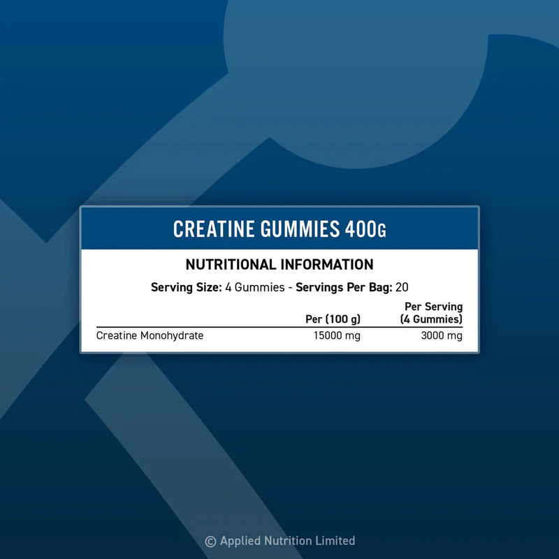  Ladda bild till gallerivisaren, Applied Nutrition Kreatin Gummies - 20 portioner - Blå Hallon
