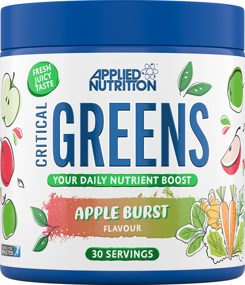  Ladda bild till gallerivisaren, Applied Nutrition Smaksatt Critical Greens - 150 g - Äppelburst

