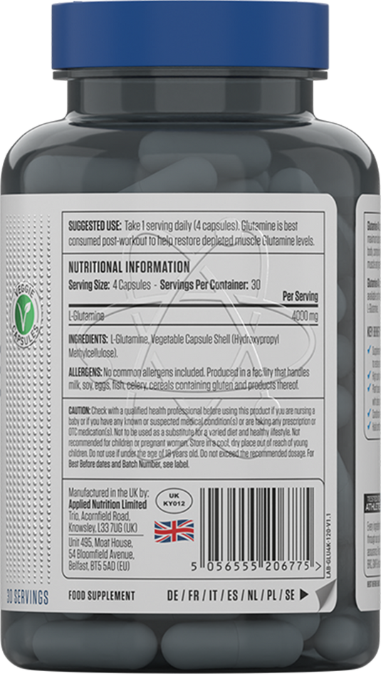 Applied Nutrition Glutamine 4K - 120 caps