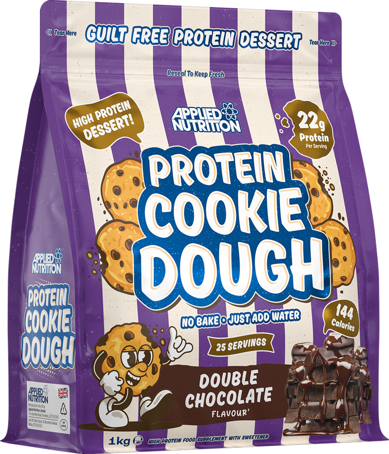  Ladda bild till gallerivisaren, Applied Nutrition Protein Cookie Dough - 1000 g - Dubbel Choklad

