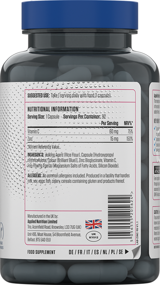 Applied Nutrition Zinc - 90 caps